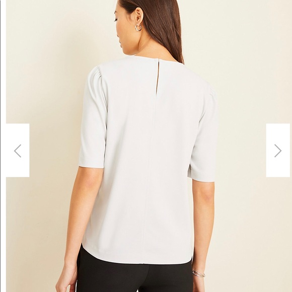 [NWT] Ann Taylor Beaded Short Sleeve Top - Picture 2 of 8